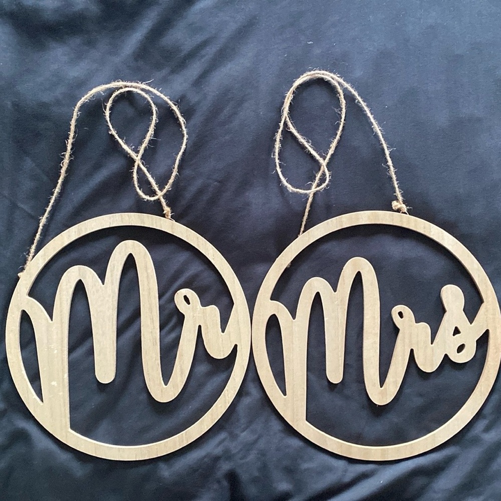 🩷🩵Wedding Mr & Mrs Sign
